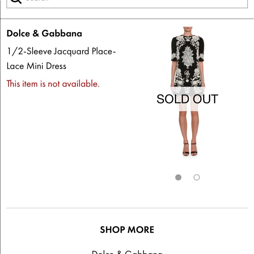 Dolce and Gabbana 1/2 sleeve jacquard mini dress